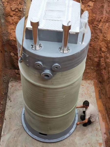 铜仁地区峨眉山一体化提升泵安装